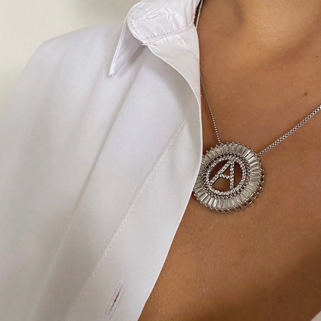 Alpha Initial Necklace