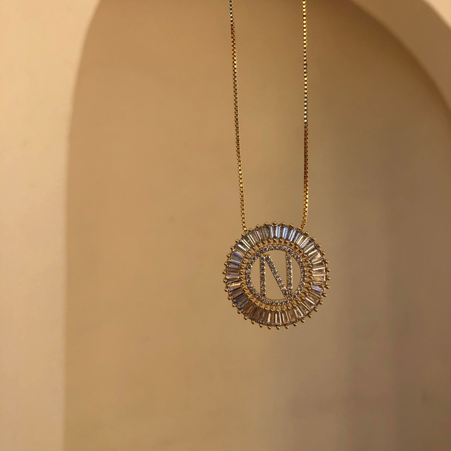 Alpha Initial Necklace